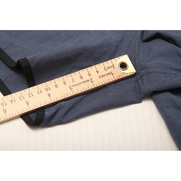 Vuori Shorts Mens Large Blue Black Trim Athletic Hybrid Swim Zip Pocket Drawcord - Picture 8 of 10